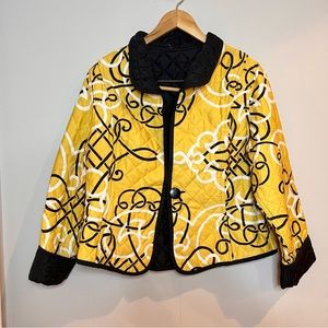 TRIMDIN | fully reversible printed quilted boho style lightweight chore jacket